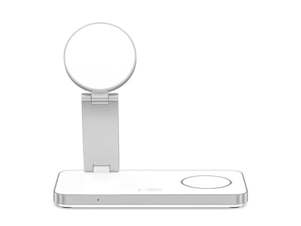 Tech-Protect QI15W-A47 3in1 magneettinen MagSafe langaton laturi valkoinen