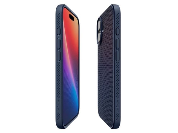 Spigen ACS10370, Mobilskal, Apple, iPhone 17, 16 cm (6.3"), Blå, Marinblå
