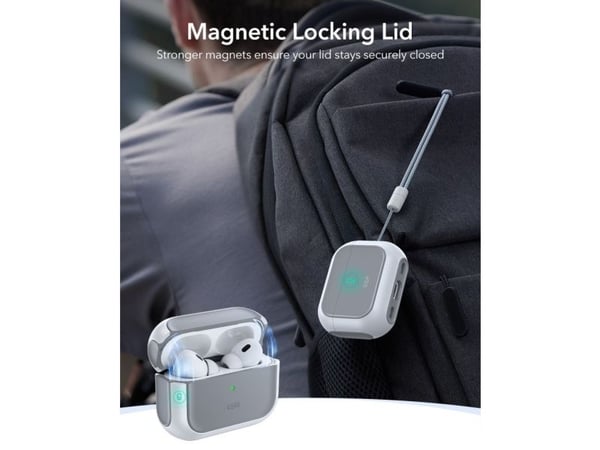 ESR Orbit Hybrid HaloLock-etuibeskytter til Apple A-ladeetui hvit