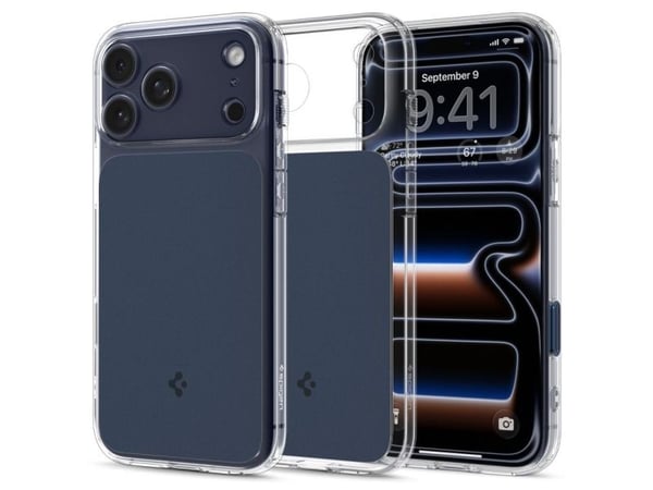 Spigen ACS10476, Mobilskal, Apple, Phone 17 Pro, 16 cm (6.3"), Blå