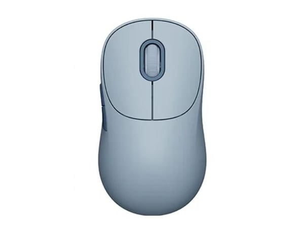 Xiaomi Wireless Mouse Lite 3 - Mus - ergonomisk - optisk - 5 knapper - trådløs - 2.4 GHz, Bluetooth - USB trådløs mottaker - blå