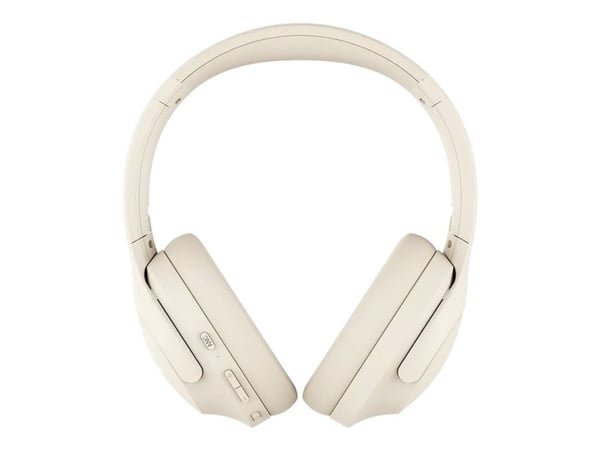 Canyon OnRiff 10 - Hodetelefoner med mikrofon - full størrelse - Bluetooth - kablet, trådløs - aktiv støydemping - 3,5 mm jakk - beige