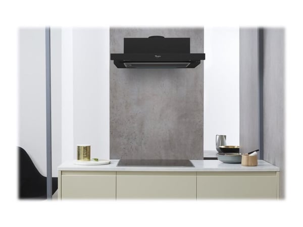 Whirlpool AKR 749/1 NB - Panser - teleskopisk - bredde: 59.9 cm - dybde: 30 cm - uttrekking og resirkulering - svart