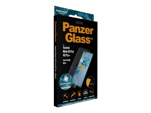 PanzerGlass 5382, Huawei, Huawei - Mate 40 Pro, Huawei - Mate 40 Pro+, Asennus kuivana, Naarmuuntumisenkestävä, Iskunkestävä, Antibakteerinen, Läpi...