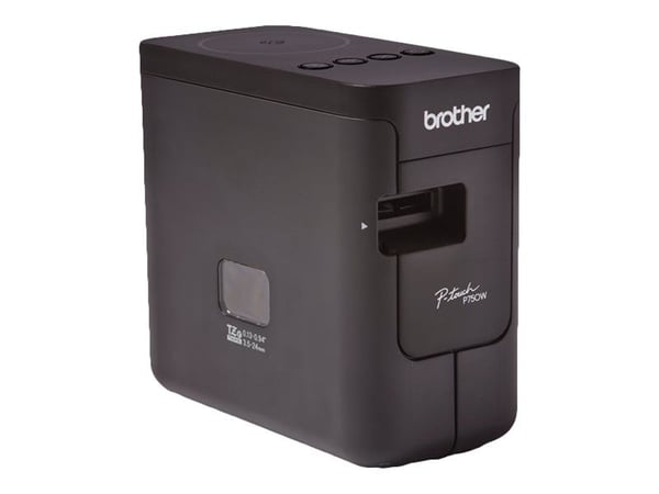 Brother P-Touch PT-P750W - Etikettskriver - termotransfer - Rull (2,4 cm) - 180 dpi - inntil 30 mm/sek - USB 2.0, Wi-Fi, NFC - kutter
