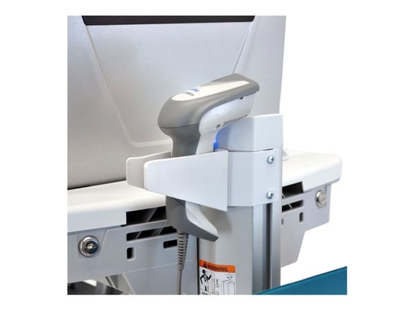 Ergotron StyleView, Alumiini, Harmaa, Valkoinen, Litteä paneeli, Multimediakärry, Alumiini, Muovi, Sinkittyä terästä, 15 kg, 55,9 cm (22")