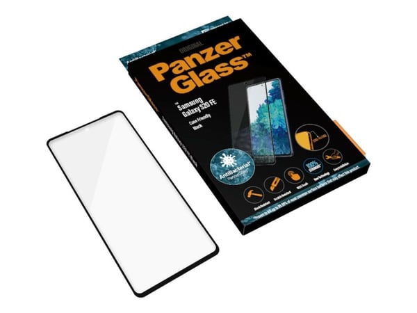 PanzerGlass™ | Case-Friendly - Skærmbeskytter for mobiltelefon - Edge-to-Edge passform - rammefarve sort | Samsung Galaxy S20 FE/S20 FE 5G