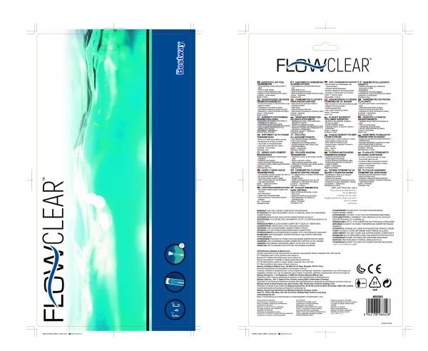 Bestway 58595, Termometer, Rosa, Vit, PVC, °C, °F, 133 g, Blåsa