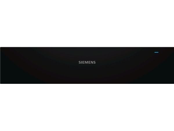 Siemens iQ500 BI510CNR0 - Oppvarmingsskuff - innebygd - fordypning - bredde: 56 cm - dybde: 55 cm - høyde: 14 cm - svart/rustfritt stål
