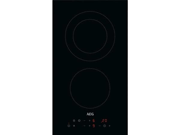 AEG HRB32310CB, Svart, Innebygget, 30 cm, Keramisk, Keramisk, 2 zone(s)