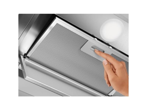 AEG DGE5861HM - Kåpa - huv - Fördjupning - bredd: 72.3 cm - djup: 27.3 cm - utsug och återcirkulering (-) - rostfritt stål