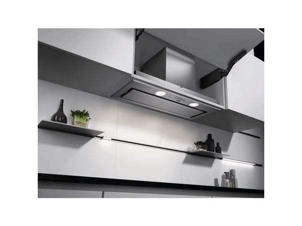 AEG DGE5861HM - Kåpa - huv - Fördjupning - bredd: 72.3 cm - djup: 27.3 cm - utsug och återcirkulering (-) - rostfritt stål