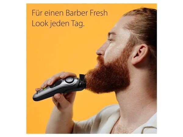 Braun BeardTrimmer 7 BT7420, Vaskbar, Batteri, Sølv