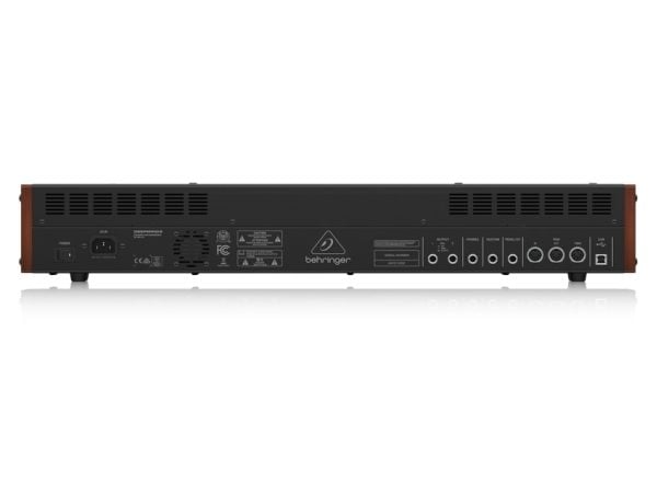 Behringer Deepmind 6, Analog synthesizer, Choruseffekt, Försening, Flanger / Digital Signal Processing (DSP), Phaser, Reverb, Svart, Vit, LCD, AC