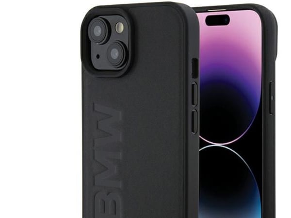 Veske BMW skinn hot stamp på iPhone 15 - bilder