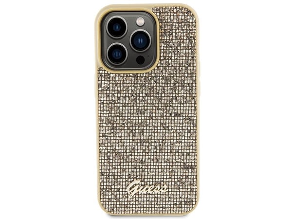 Apple iPhone 15 Pro Guess Case Disco Metal Script (GUHCP15LPMSDGSD) kultainen