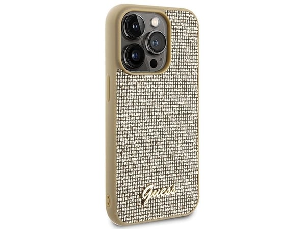 Apple iPhone 15 Pro Guess Case Disco Metal Script (GUHCP15LPMSDGSD) kultainen