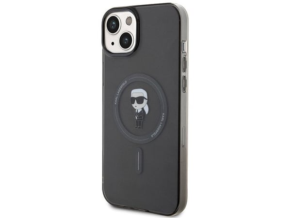 Karl Lagerfeld KLHMP15MHFCKNOK iPhone 15 Plus / 14 Plus 6,7" hårt skydd, svart IML Ikonik MagSafe