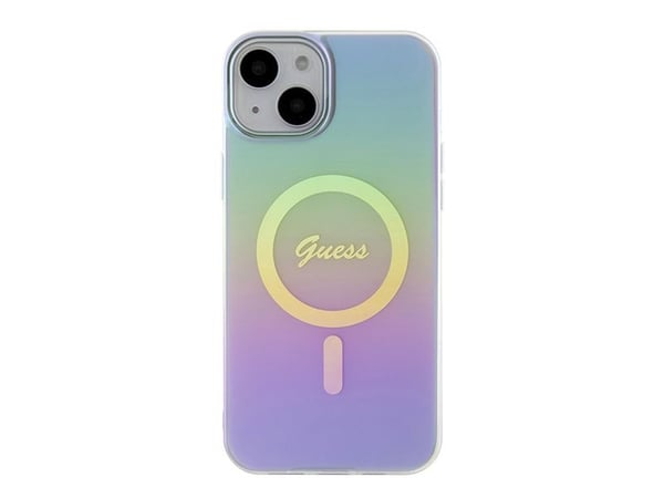 GUESS GUHMP15SHITSU iPhone 15/14/13 6,1" lilla/iriserende hardt deksel med Magsafe