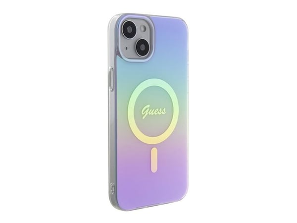 GUESS GUHMP15SHITSU iPhone 15/14/13 6,1" lilla/iriserende hardt deksel med Magsafe