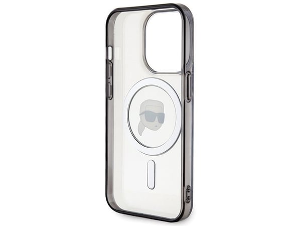 Karl Lagerfeld KLHMP15XHKHNOTK Apple iPhone 15 Pro Max 6.7" transparent hårt skal IML Karl’s Head MagSafe