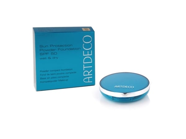 Solbeskyttelsespulverfoundation SPF50 mattende kompakt foundation med høy UVA- og UVB-beskyttelsesfilter 95 Gyllenbeige 9,5 g