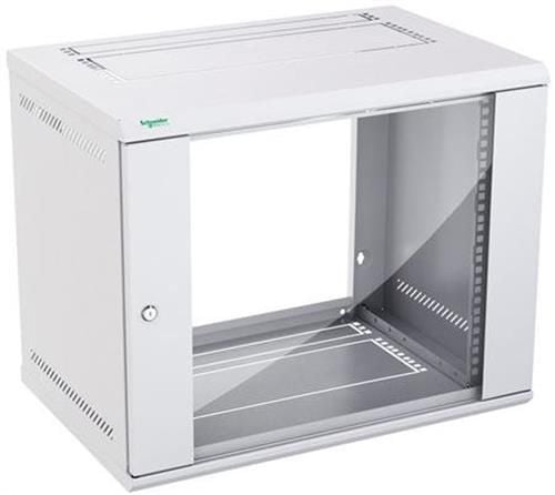 Schneider Actassi KDB NSYKDB9U4F - Rackskåp - väggmontering - ljusgrå, RAL 7035 - 9U - 19"