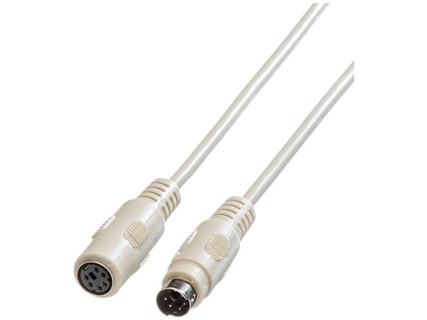 Roline - Tangentbordskabel - PS/2 (hane) till PS/2 (hona) - 3 m
