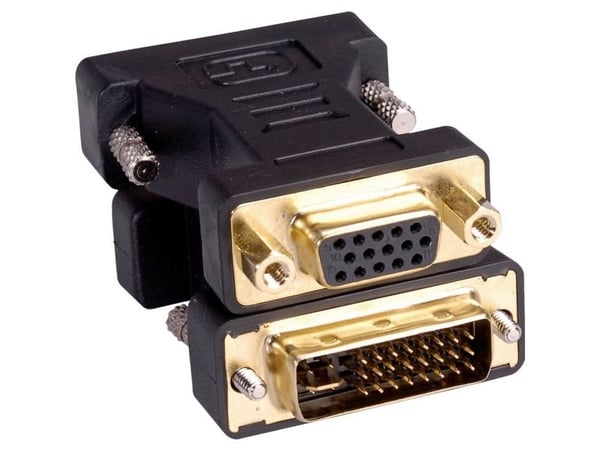 Roline - Displayadapter - DVI-A (hann) til HD-15 (VGA) (hunn) - svart