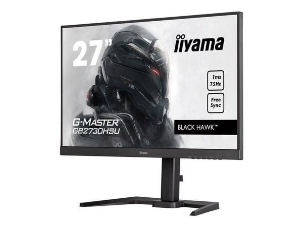 iiyama G-MASTER Black Hawk GB2730HSU-B5 - LED-skjerm - 27" - 1920 x 1080 Full HD (1080p) @ 75 Hz - TN - 300 cd/m² - 1000:1 - 1 ms - HDMI, VGA, Disp...