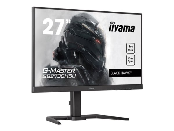 iiyama G-MASTER Black Hawk GB2730HSU-B5 - LED-skjerm - 27" - 1920 x 1080 Full HD (1080p) @ 75 Hz - TN - 300 cd/m² - 1000:1 - 1 ms - HDMI, VGA, Disp...