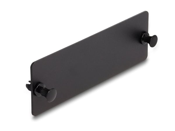 Delock - Fiberoptisk blindpanel - svart