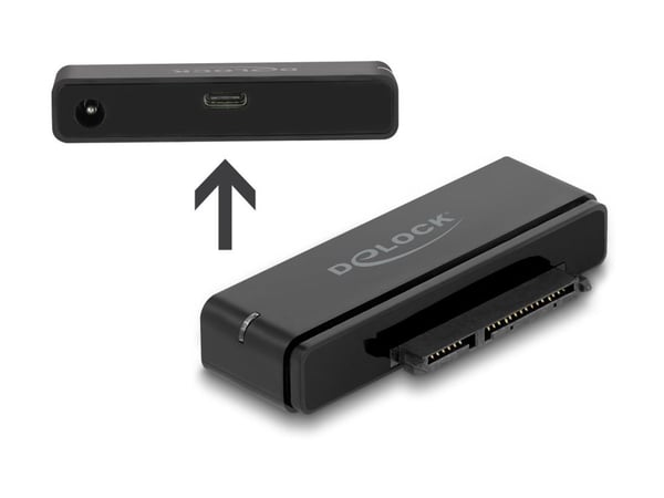 Delock - Gränssnittsadapter - 2.5", 3.5" - SATA 6Gb/s - USB 3.2 (Gen 2) - svart