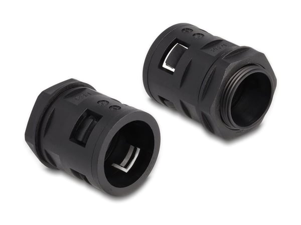 Delock - Vikta rör - 28.5 mm - 2 m - svart