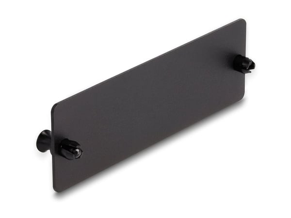 Delock - Fiberoptisk blindpanel - svart