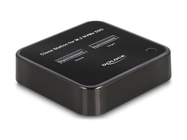 Delock - SSD-dockningsstation - fack: 2 - M.2 - M.2 NVMe Card - USB 3.2 (Gen 2) - svart