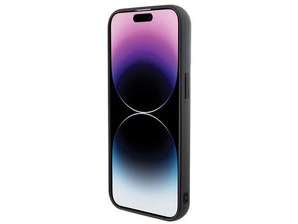 Karl Lagerfeld KLHCP15S3DMKRLK Apple iPhone 15 / 14 / 13 6,1" hardt deksel i svart 3D Rubber Multi Logo