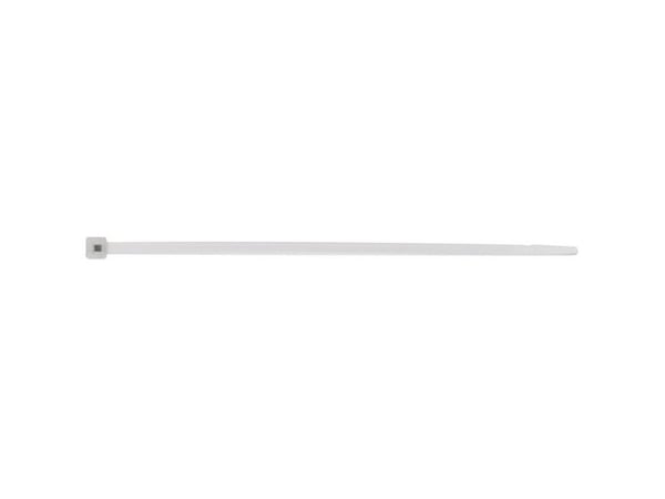 ABB TY28M, Buntband med dubbla låshuvuden, Nylon, Vit, 361 mm, 4,9 mm, 5000 styck