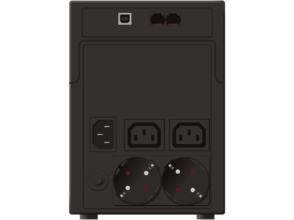 PowerWalker VI 1200 SHL Schuko, Linje-Interactive, 1,2 kVA, 600 W, 170 V, 280 V, 50/60 Hz