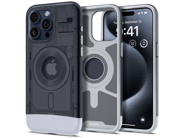 Spigen ACS06607, Mobilskal, Apple, iPhone 15 Pro Max, 17 cm (6.7"), grafit