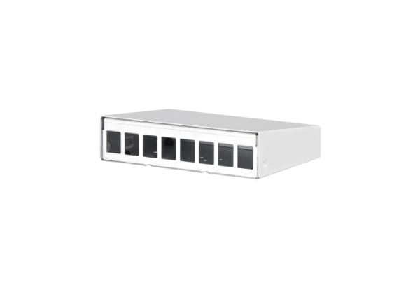 Metz METZ CONNECT AP Keystone-kabinett 8-Port Pure White RAL9010
