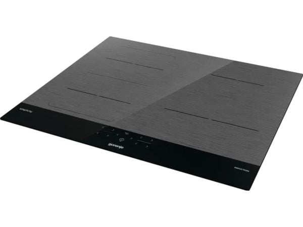 Gorenje GI6421SYB, Svart, Grå, Innebygget, 59.5 cm, Sonebasert induksjon, Glass-keramikk, 4 zone(s)