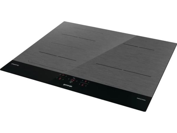 Gorenje GI6421SYB, Svart, Grå, Innebygget, 59.5 cm, Sonebasert induksjon, Glass-keramikk, 4 zone(s)