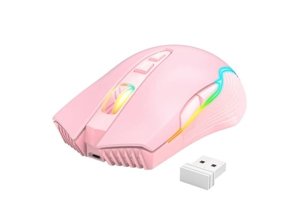 Onikuma CW905 RGB mus rosa (ON-CW905-W/PK)