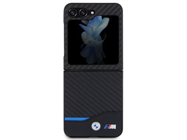 BMW Leather Carbon Case til Samsung Galaxy Z Flip 5 - Svart