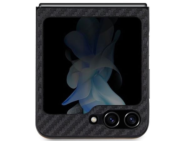 BMW Leather Carbon Case til Samsung Galaxy Z Flip 5 - Svart