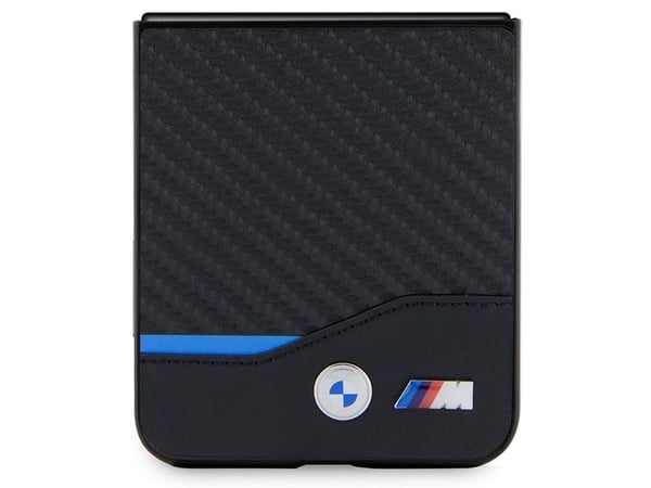 BMW Leather Carbon Case til Samsung Galaxy Z Flip 5 - Svart