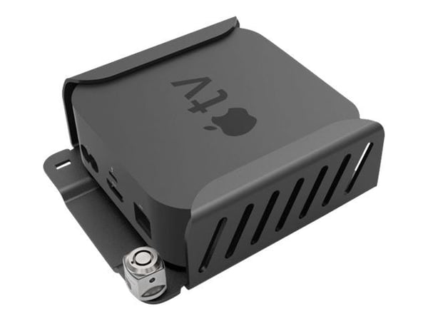 Compulocks Apple TV -turvakiinnike (4. sukupolvi, 4K 1.–2. sukupolvi) (2018–2021) - Asennussarja (turvakiinnike, lukittava pääkiinnike) – mediaboxi...