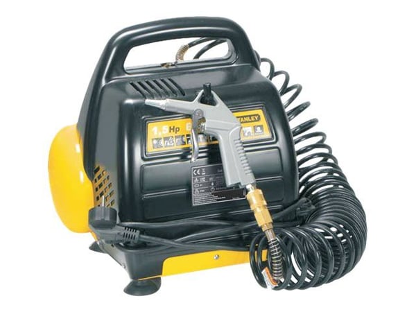 Stanley DN 200/8/6 - Luftkompressor - 1.1 kW - 1.5 hk - 5.5 A - oljefri - 180 l/min - 6 liter