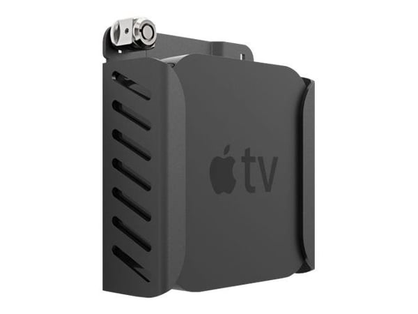 Compulocks Apple TV -turvakiinnike (4. sukupolvi, 4K 1.–2. sukupolvi) (2018–2021) - Asennussarja (turvakiinnike, lukittava pääkiinnike) – mediaboxi...
